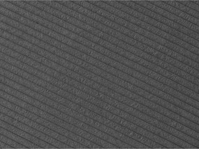 Canapea gri cu tapițerie din catifea reiată 250 cm Tina – Bobochic Paris