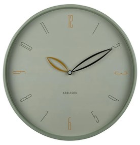 Karlsson 6012GR ceas de perete cu design verde, diametru 40 cm