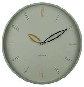 Karlsson 6012GR ceas de perete cu design verde, diametru 40 cm