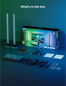 Govee - AI Sync Box Kit 2 Set iluminare PC inteligent pentru monitoare 27-34" + panouri LED Wi-Fi