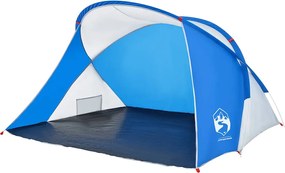 vidaXL Cort de plajă 2 persoane pop-up albastru azur, rezistent la apă