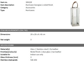 Suport lumanare design LUX Georgian L 106128 HZ