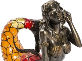 Lampa de masa Tiffany Mermaid h 19 cm