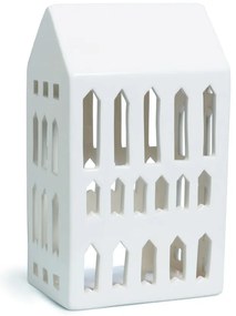 Sfeșnic din ceramică Kähler Design Urbania Lighthouse Church, alb