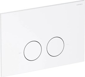 Clapeta de actionare Omnires Minimal finisaj alb mat