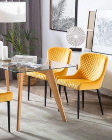 Set 2 buc. scaune pentru sufragerie Soho (galben). 1010072