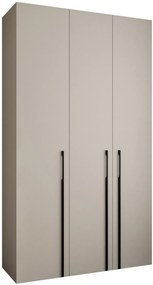 Dulap de haine 140 cm Carmela 40-3 (Cașmir + Negru). 1126607