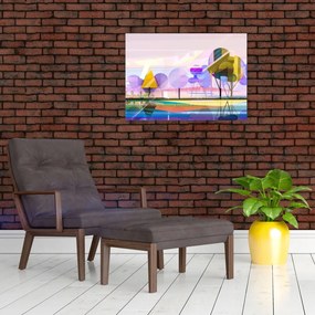 Tablou - Peisaj, abstracție (70x50 cm)