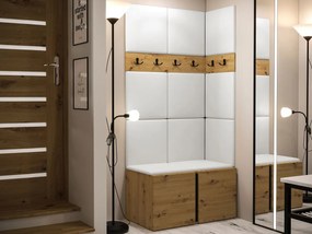 Mobilier hol Tovenaz I (Stejar artisan + Alb) . 1104746
