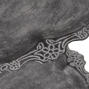 Etajeră gri din metal 45x144x45 cm Mireille – Ixia