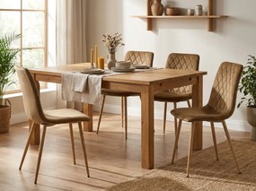 Scaun de catifea maro TURIN