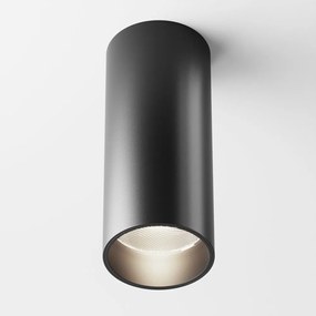 Plafoniera LED design tehnic Focus negru, 4000K