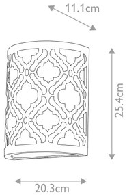 Aplică ARABELLA 1xE27/60W/230V Gilded Nola