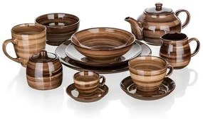 Set de 6 căni din ceramică Banquet PALAS , 400 ml, maro