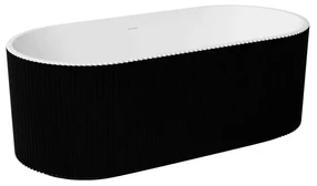 Cada freestanding Besco Giuliana 170x78 cm alb/negru