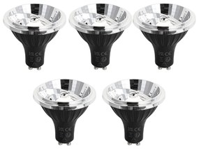 Set de 5 becuri LED GU10 dimabile în 3 trepte 70mm 6.5W 600 lm 4000K