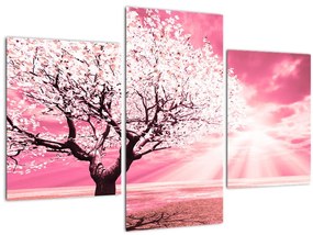 Tabloul cu pomul roz (90x60 cm)