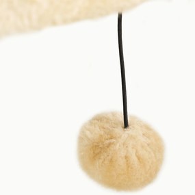 PawHut Set de cățărat pentru pisici, 5 piese, cu stâlp pentru zgâriat, platforme de săritură, scară, căsuță, montare pe perete, bej | Aosom Romania