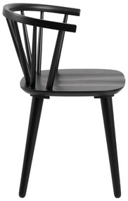 Scaun de dining negru Ida – Actona