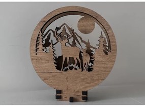 Li-Go 23592/DUB2 - Decorațiune LED de masă reglabilă LED/12W/230V 20x22 cm stejar