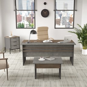 Set pentru birou Vergilius 7 (maro + gri). 1072697