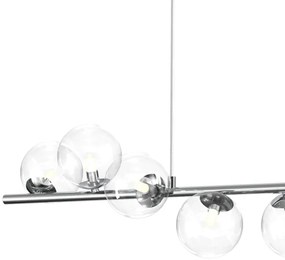 ONLI - Lustră suspendată cu cablu KIMBERLY 8xG9/6W/230V crom lucios