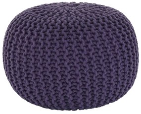 Taburet împletit, bumbac violet, GOBI TYP 2