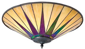 Endon 70240 - Plafonieră Tiffany DARK STAR, 2 x E27, 40 W, 230 V, Ø 49 cm