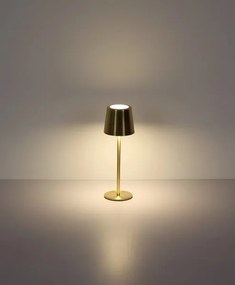 Globo 58482M-LED Lampă de birou VANCOUVER, reglabilă prin atingere și reîncărcabilă, 2W/3,7V 2200 mAh, auriu