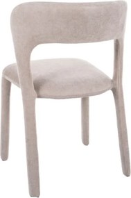 Scaun de dining tapitat WIND, bej