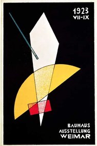 Reproducere Poster for a Bauhaus exhibition in Weimar, Germany, Moholy-Nagy, Laszlo