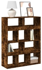 vidaXL Bibliotecă, stejar fumuriu, 100x33x125,5 cm, lemn prelucrat