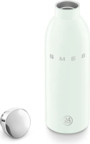 Sticla termos SMEG Clima 50's Style WBF01PG, 500 ml, Inchidere ermetica, Pereti dubli, Otel inoxidabil 18/8, Verde