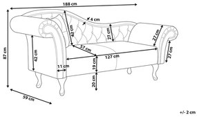 Canapea Divan LATIOSA (bej) (S). 1023559