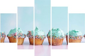 Tablou cu cupcakes (150x105 cm)