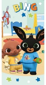Prosop pentru copii Bing Bunny și Sula în pijama ,70 x 140 cm