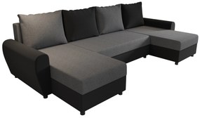 Colțar în formă de U Fleur U (Negru + Gri). 1057074