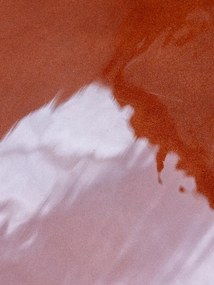 Masuta de cafea din metal , cu margini lacuite si finisaj mat, "Grenade"