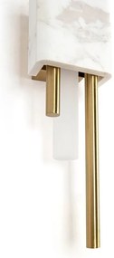 Aplica de perete LED design modern Marble, alb