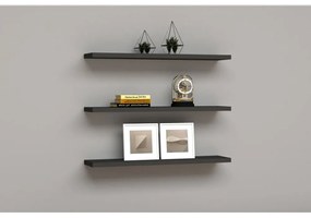Rafturi de prete gri închis 3 buc. Boss - Kalune Design