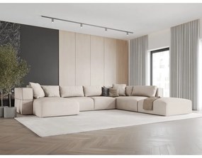 Colțar bej (cu colț pe partea dreaptă/în formă de "U") Esther – Milo Casa