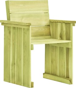 vidaXL Scaun de grădină, lemn de pin tratat