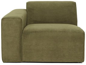 Modul pentru canapea verde din catifea reiată (pe partea stângă ) Sting - Scandic