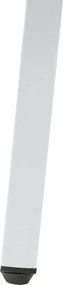 Oglindă de podea, alb/ornament auriu, LAVAL