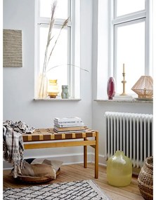 Sfeșnic din metal Bloomingville Indica, înălțime 26 cm, galben