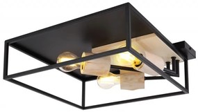 Plafoniera cu 3 spoturi design modern HAGAR negru 15477D1 GL