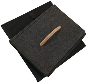 Comodă cu sertare din material textil HAZEL TIP 1,maro, L