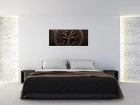 Tablou – Arborele vieții din lemn (120x50 cm)