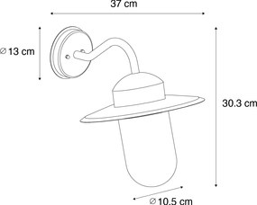 Aplică modernă de exterior ruginiu maro IP44 - Kansas