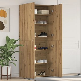 vidaXL Dulap pentru pantofi Stejar Artisan 80x35,5x180 cm Lemn prelucrat